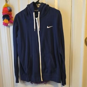 Nike Women's Navy Full-Zip Hoodie